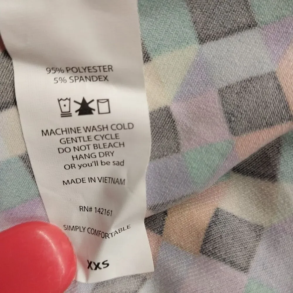 LuLaRoe XXS Maxi Skirt NWT Multicolor Geometric Stretch Strapless Dress